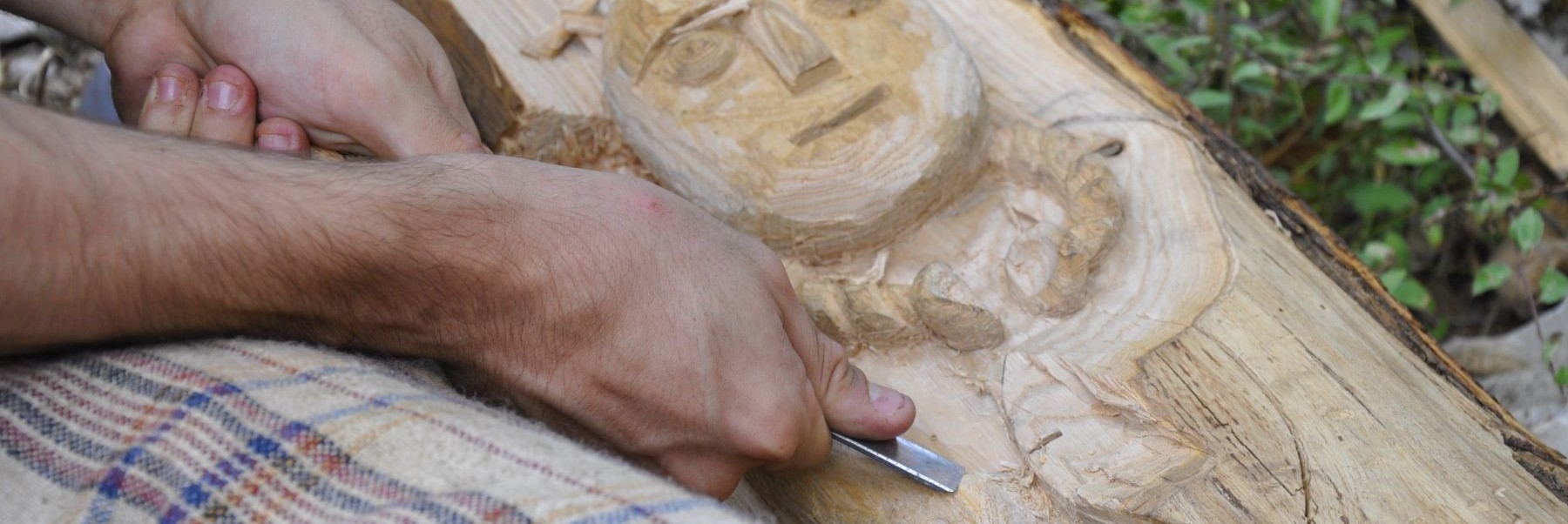 Randa Ardesca Archéosite d'Ardèche - Sculpture sur bois